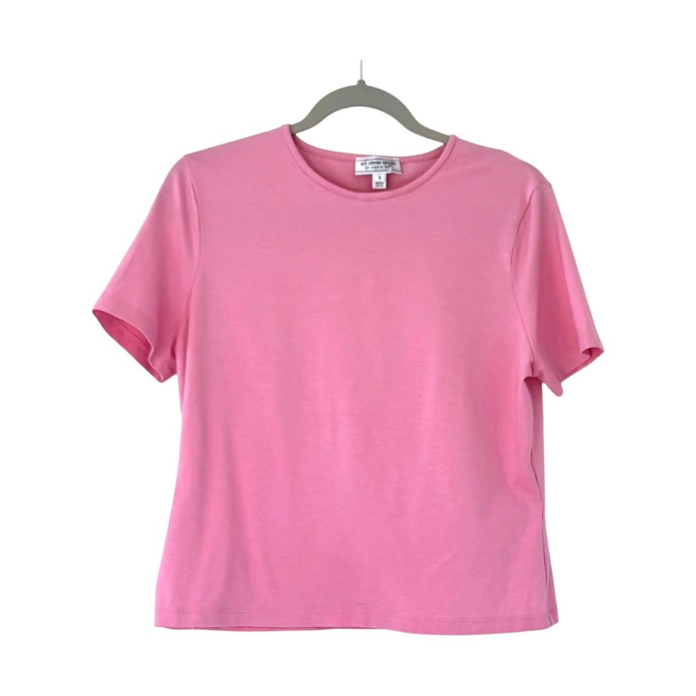 St John Sport by Marie Gray Shirt Small Pink Simple Quiet Luxury Minimalist